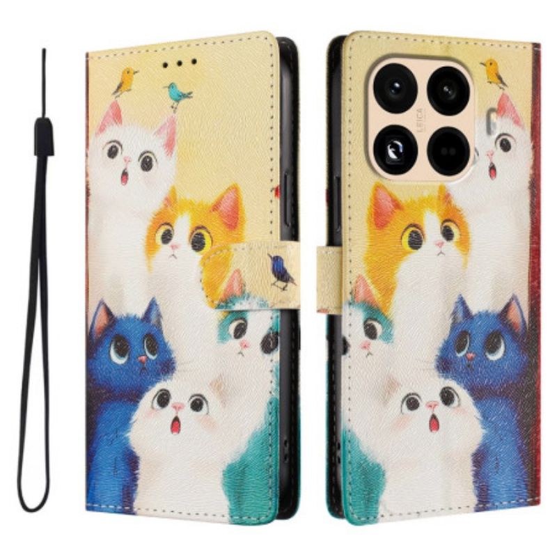Bescherming Hoesje Xiaomi 15t Pro Kleurrijke Katten
