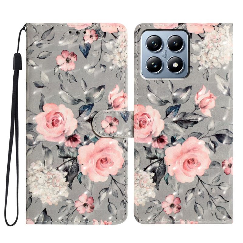 Bescherming Hoesje Xiaomi 15t Pro Roze Bloemen