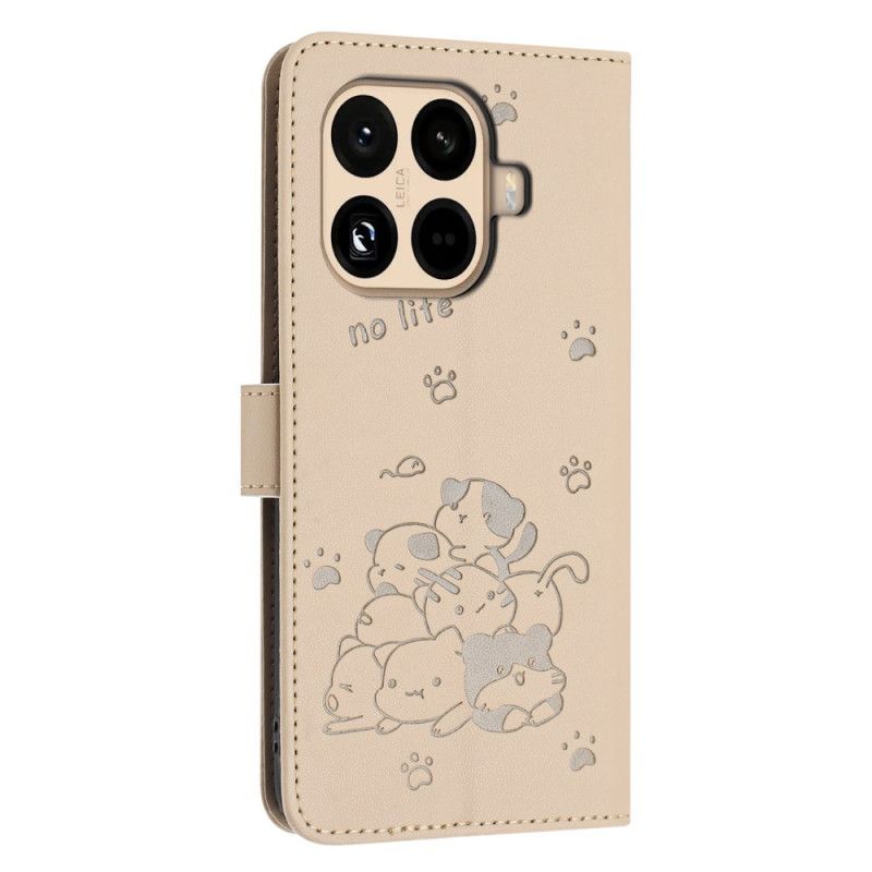 Bescherming Hoesje Xiaomi 15t Pro Stapel Katten Met Bandje