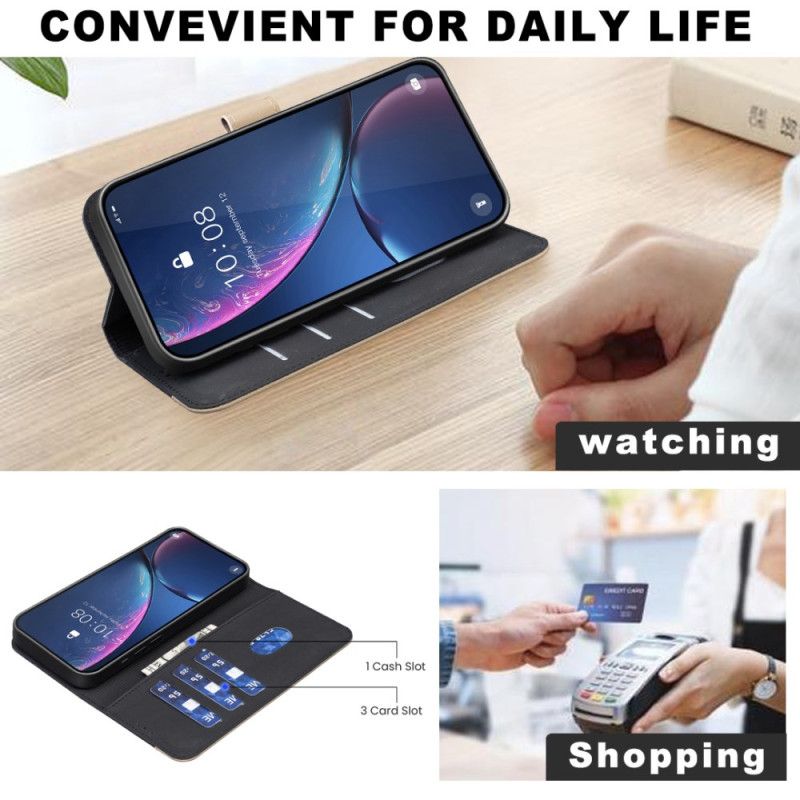 Flip Case Leren Xiaomi 15t Pro Bloemenprint Binfen-kleur