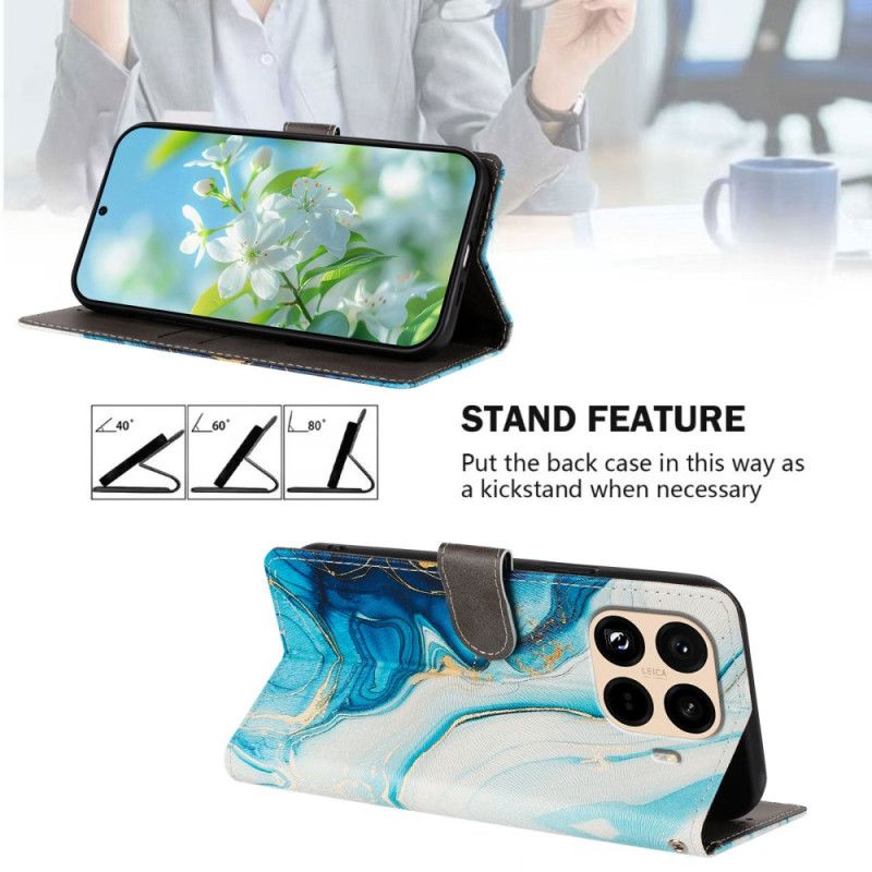 Folio-hoesje Xiaomi 15t Pro Blauw Marmer