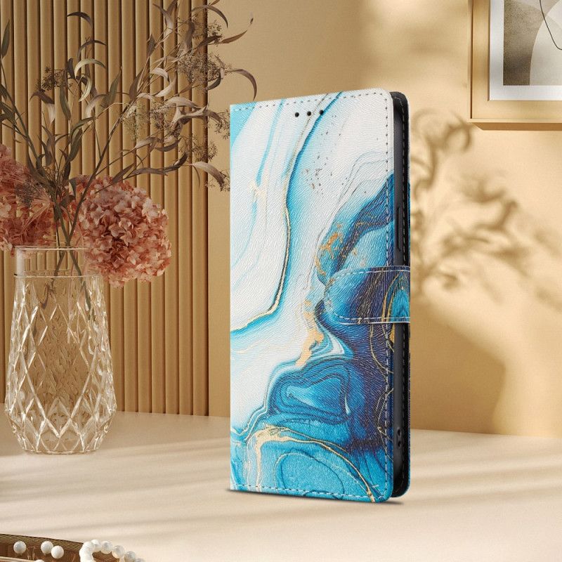 Folio-hoesje Xiaomi 15t Pro Blauw Marmer