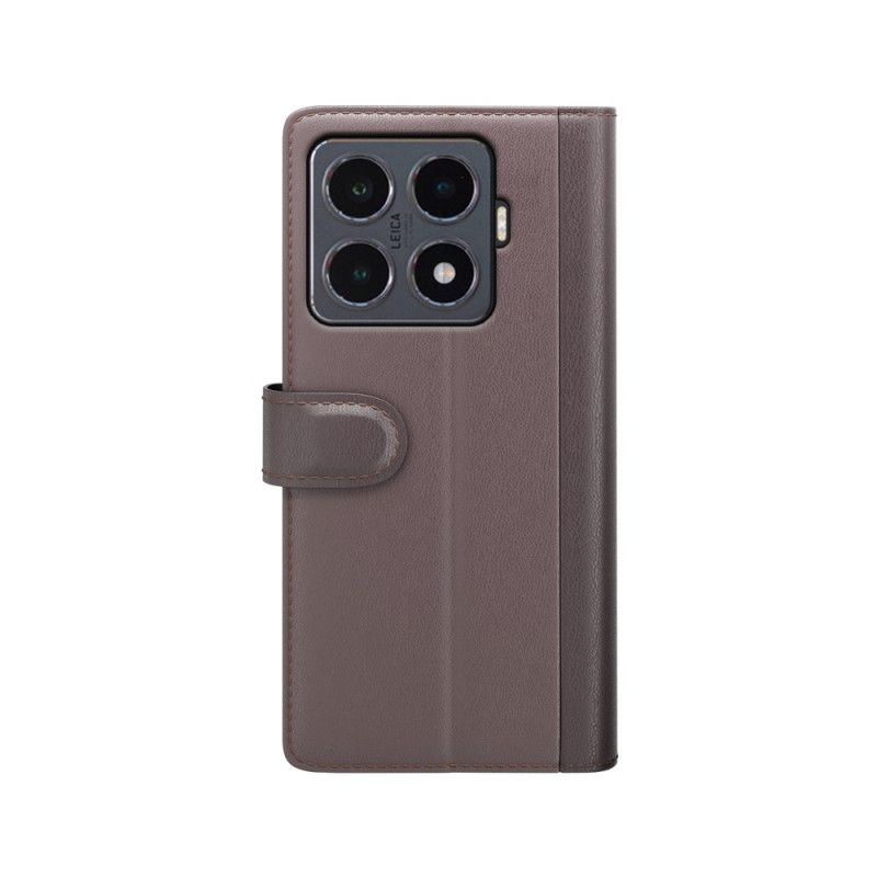 Folio-hoesje Xiaomi 15t Pro Echt Leer