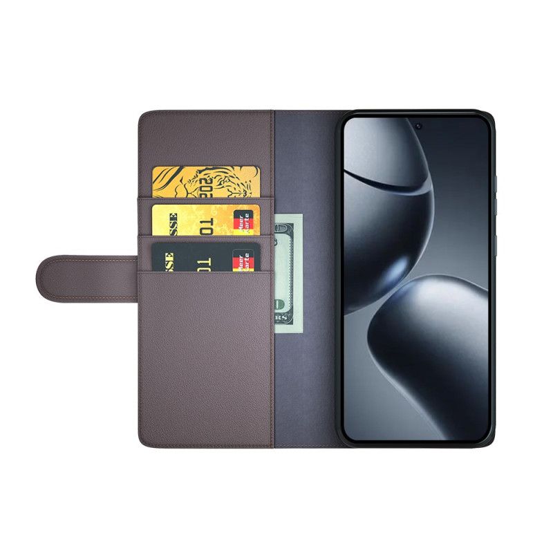 Folio-hoesje Xiaomi 15t Pro Echt Leer