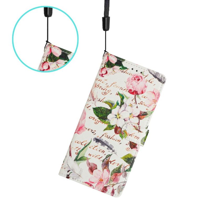 Folio-hoesje Xiaomi 15t Pro Groene Bladeren En Bloemen