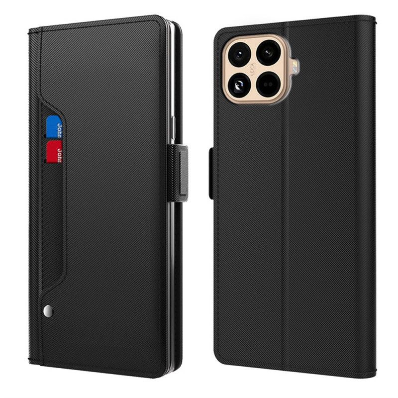 Folio-hoesje Xiaomi 15t Pro Spiegel En Verwijderbare Kaarthouder