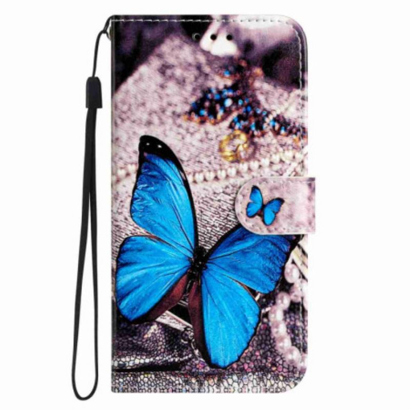 Folio-hoesje Xiaomi 15t Pro Telefoonhoesje Blauwe Vlinder