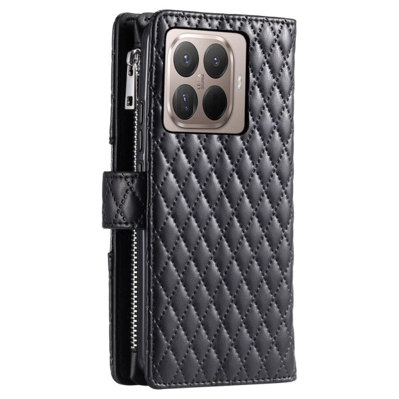 Folio-hoesje Xiaomi 15t Pro Telefoonhoesje Gewatteerd Met Ritsvak