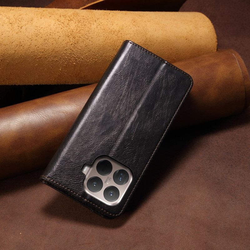 Folio-hoesje Xiaomi 15t Pro Telefoonhoesje Gewaxt Kunstleer