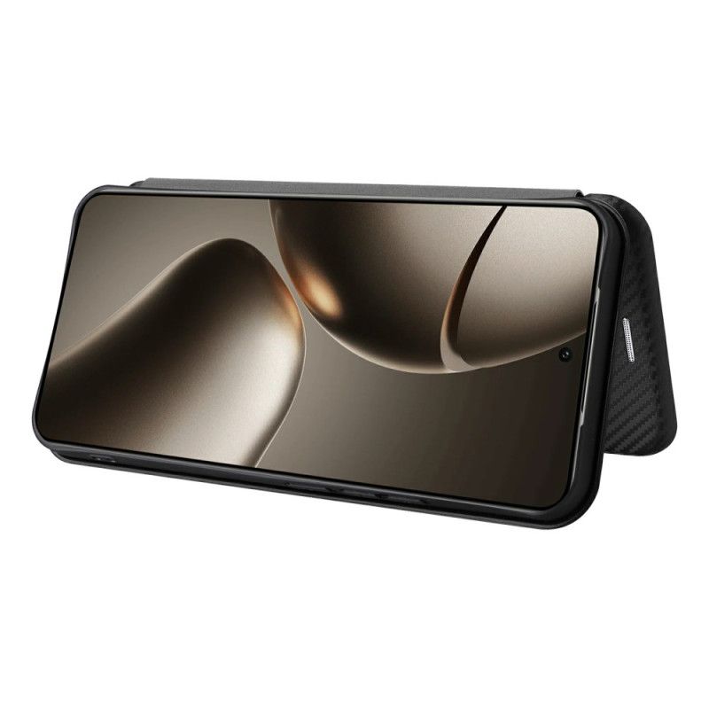Folio-hoesje Xiaomi 15t Pro Telefoonhoesje Koolstofvezel