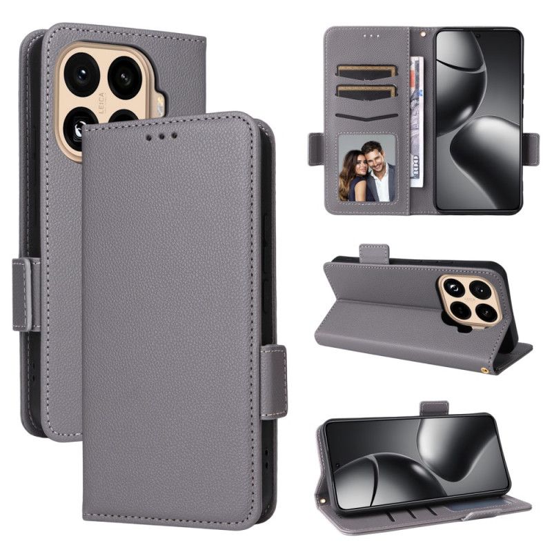 Folio-hoesje Xiaomi 15t Pro Telefoonhoesje Kunstleer Met Koord