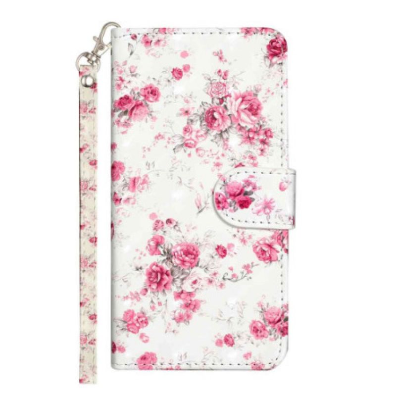 Folio-hoesje Xiaomi 15t Pro Telefoonhoesje Lanyard Rozen