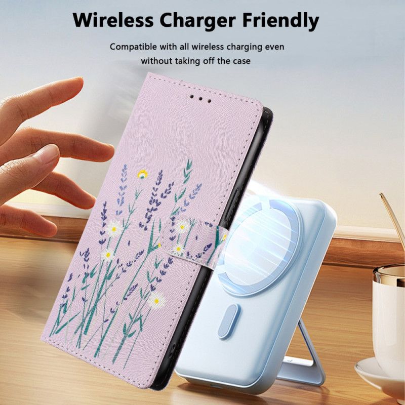 Folio-hoesje Xiaomi 15t Pro Telefoonhoesje Lavendel