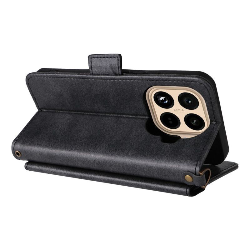 Folio-hoesje Xiaomi 15t Pro Telefoonhoesje Portemonnee Met Schouderband