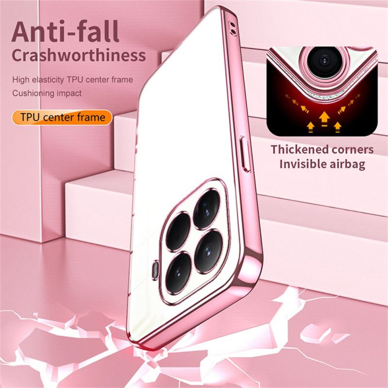 Hoesje Voor Xiaomi 15t Pro Frame Met Metaaleffect