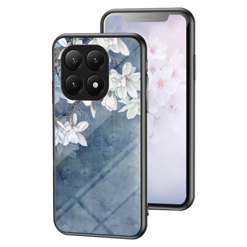 Hoesje Xiaomi 15t Pro Bloemenprint Gehard Glas Bescherming Hoesje