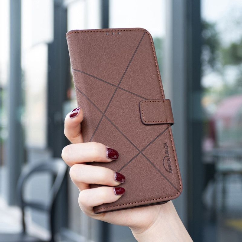 Leren Hoesje Voor Xiaomi 15t Pro Binfen Kleur Strepen
