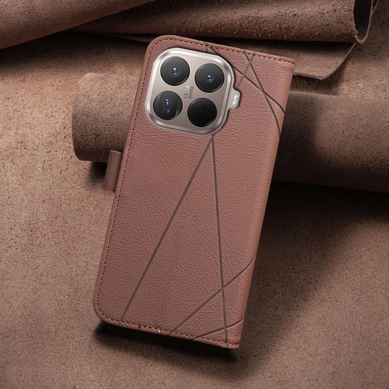 Leren Hoesje Voor Xiaomi 15t Pro Binfen Kleur Strepen