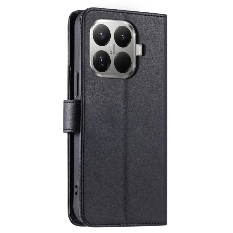 Leren Hoesje Voor Xiaomi 15t Pro Gewatteerd Met Bandjes