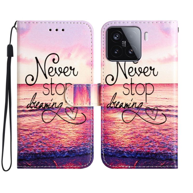 Leren Hoesje Voor Xiaomi 15t Pro Never Stop