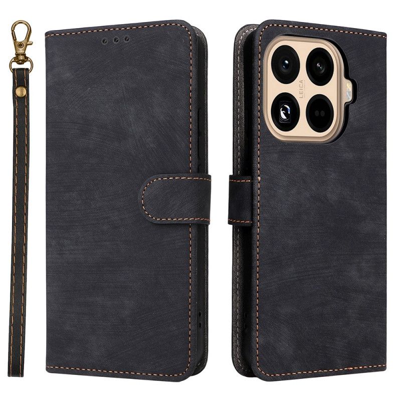 Leren Hoesje Voor Xiaomi 15t Pro Rfid-portemonnee Met Suède-look
