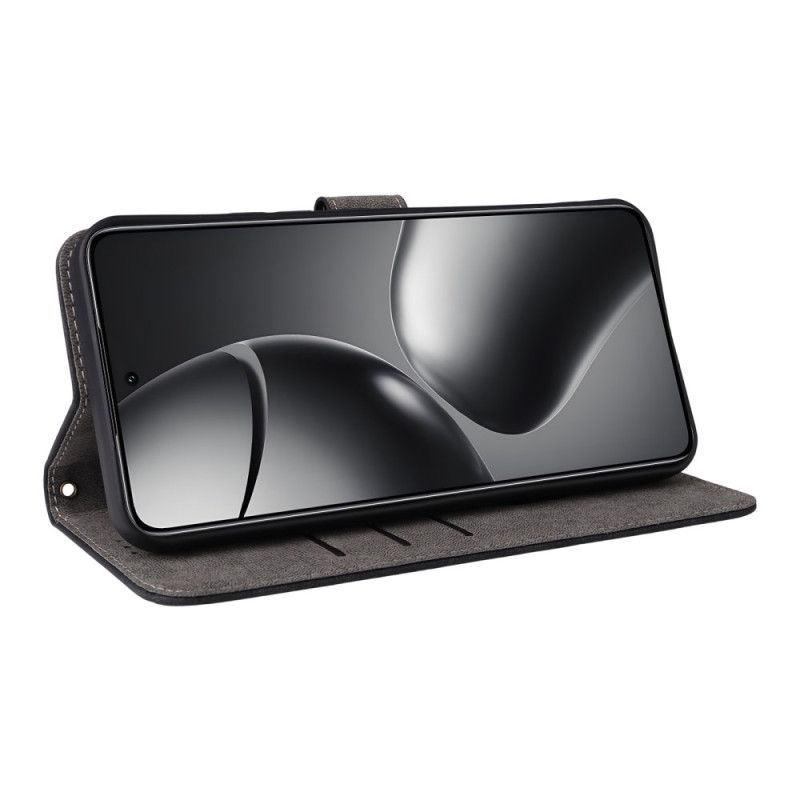 Leren Hoesje Voor Xiaomi 15t Pro Rfid-portemonnee Met Suède-look