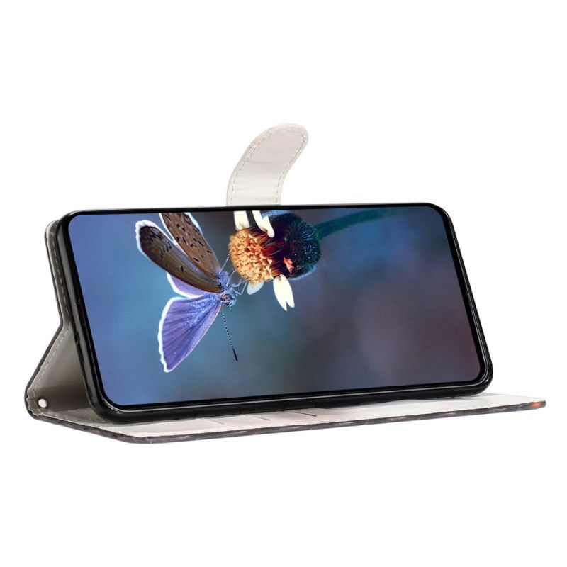 Leren Hoesje Voor Xiaomi 15t Pro Rokend Skelet