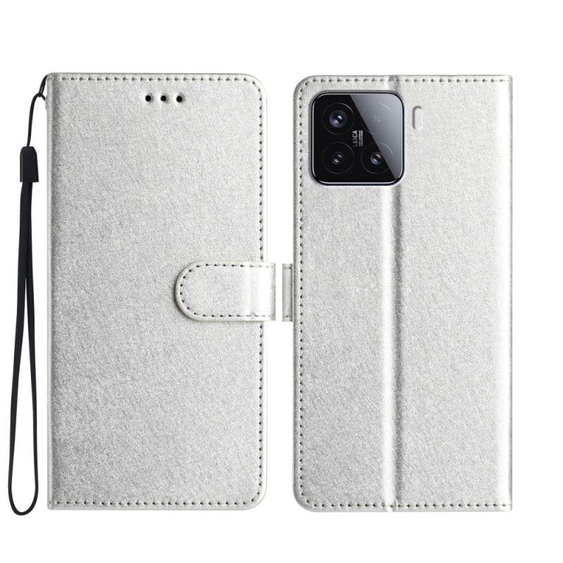 Leren Hoesje Voor Xiaomi 15t Pro Zijdetextuur