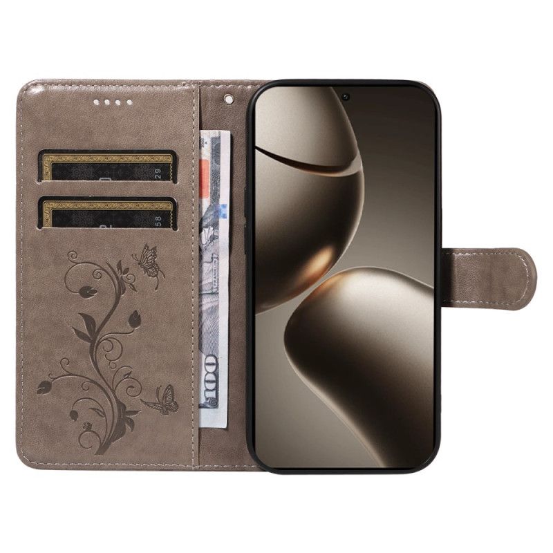 Leren Hoesje Xiaomi 15t Pro Bloemen Bescherming Hoesje