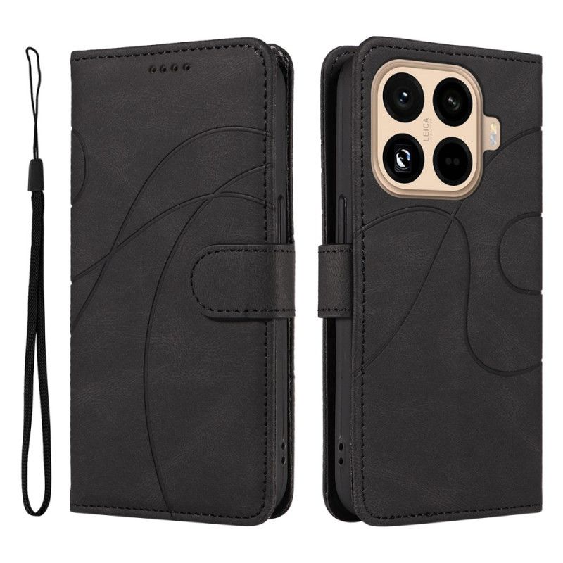 Leren Hoesje Xiaomi 15t Pro Golvend Bescherming Hoesje