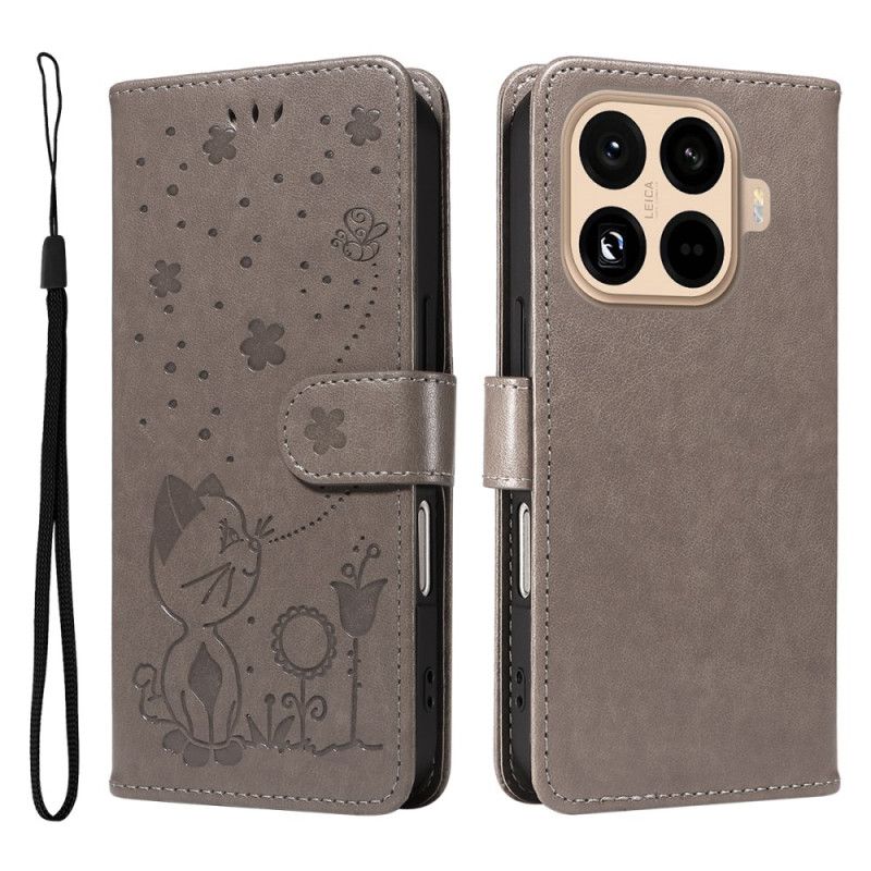 Leren Hoesje Xiaomi 15t Pro Kat En Bij Bescherming Hoesje