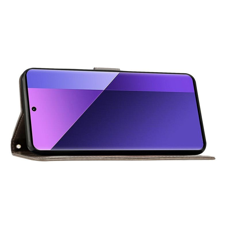 Leren Hoesje Xiaomi 15t Pro Kleine Bloemen Bescherming Hoesje