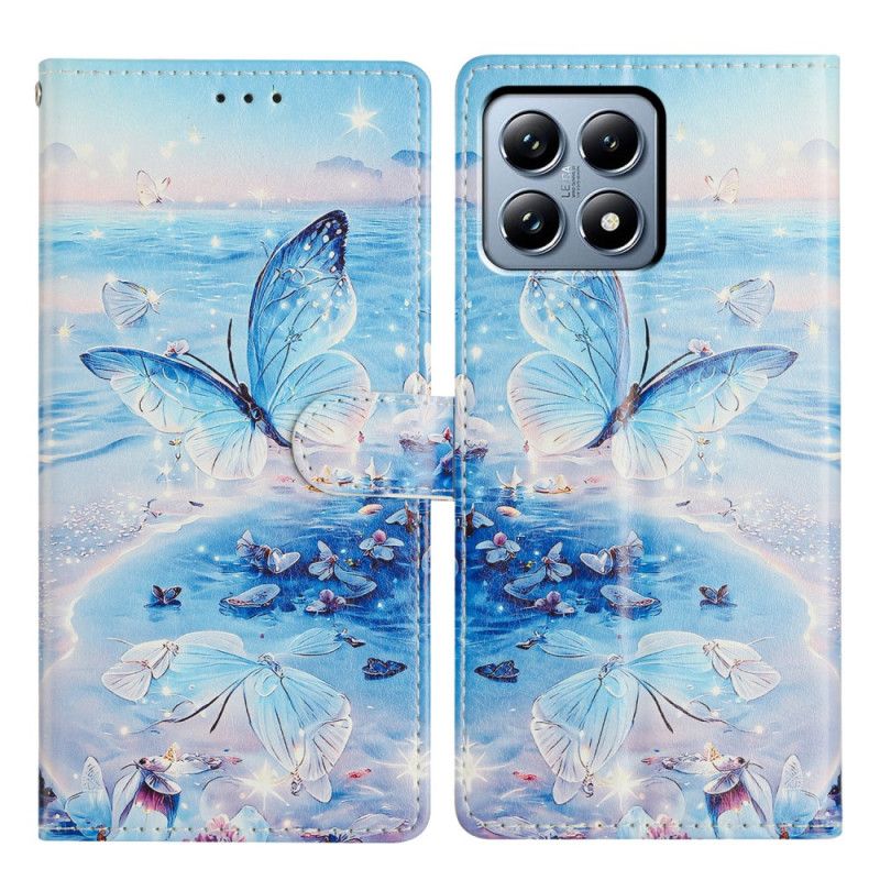 Leren Hoesje Xiaomi 15t Pro Oceaanvlinder Bescherming Hoesje