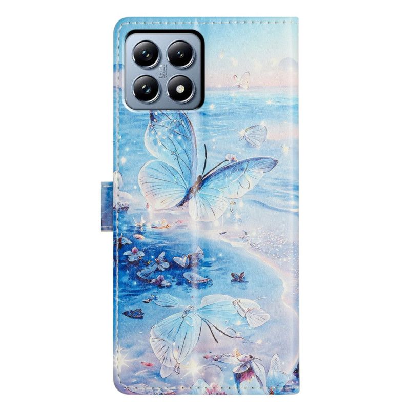 Leren Hoesje Xiaomi 15t Pro Oceaanvlinder Bescherming Hoesje