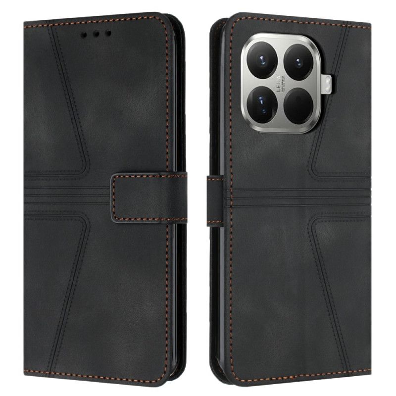 Leren Hoesje Xiaomi 15t Pro Retro Suède-effect Bescherming Hoesje