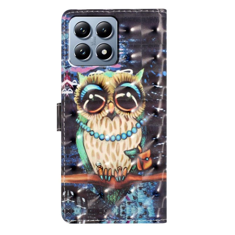 Leren Hoesje Xiaomi 15t Pro Uil Bescherming Hoesje