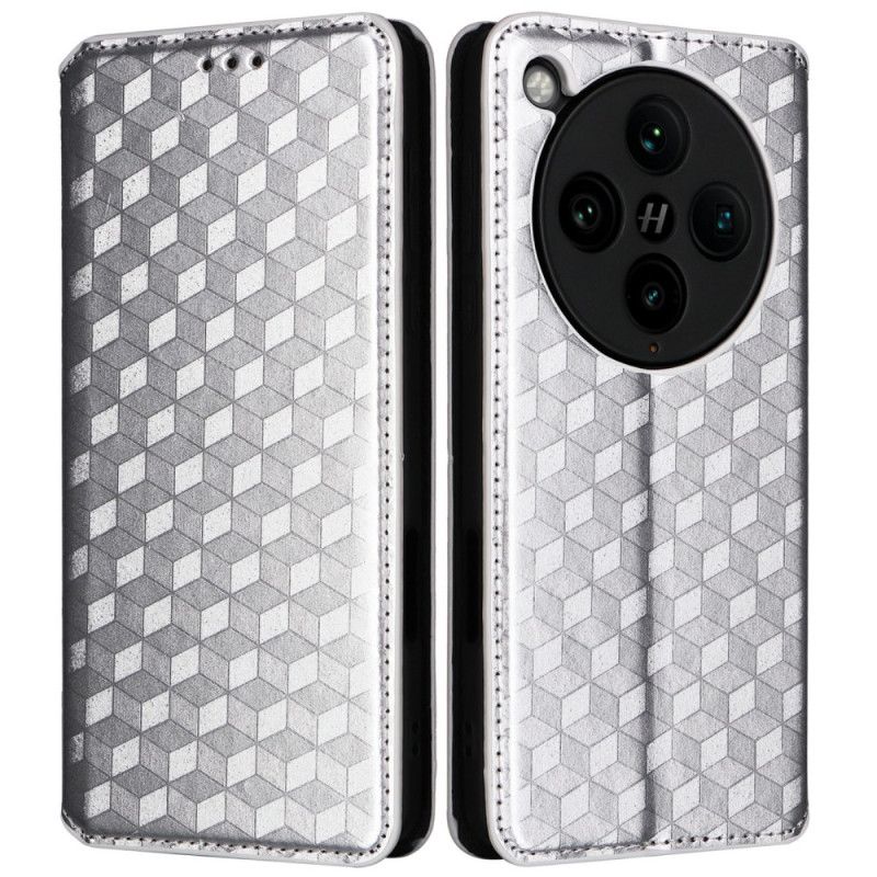 Folio-hoesje Oppo Find X8 Pro Diamantpatroon 3d