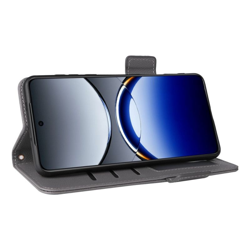 Folio-hoesje Oppo Find X8 Pro Telefoonhoesje Lychee Bandtextuur