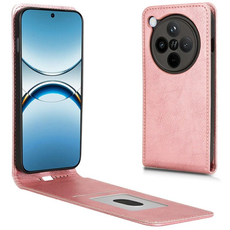 Folio-hoesje Oppo Find X8 Pro Verticaal Flip-effect Van Imitatieleer