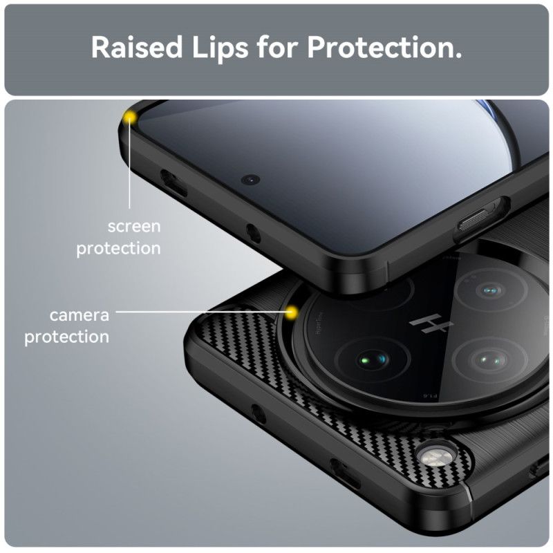Hoesje Voor Oppo Find X8 Pro Geborsteld Koolstofvezel