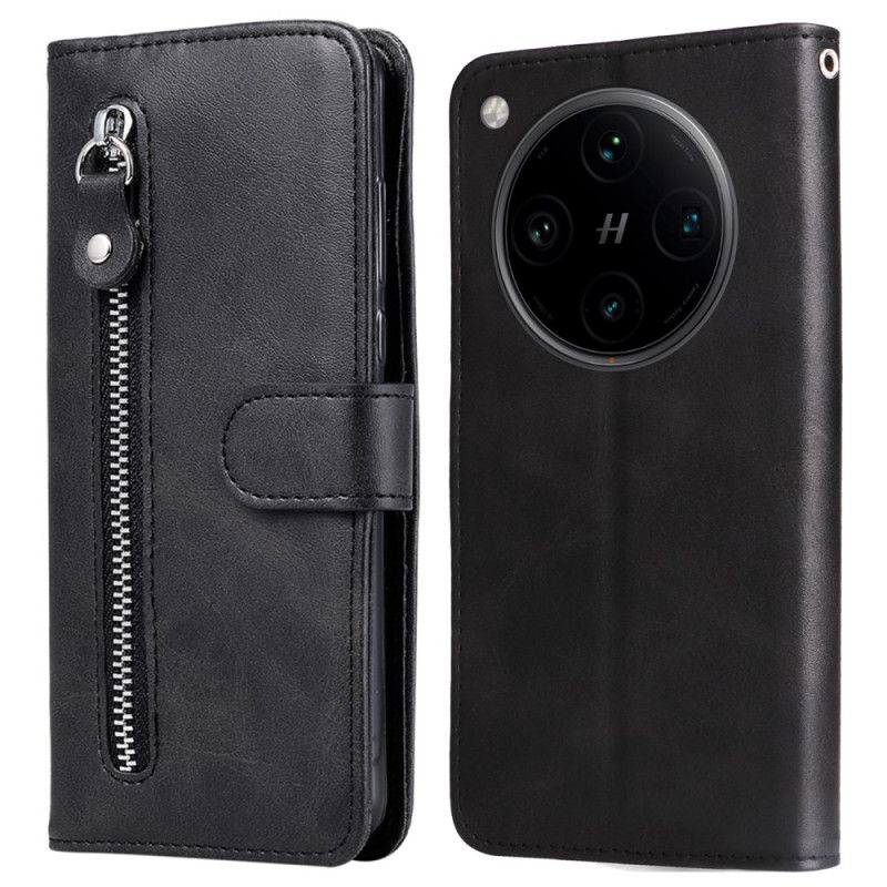 Leren Hoesje Voor Oppo Find X8 Pro Voorvak