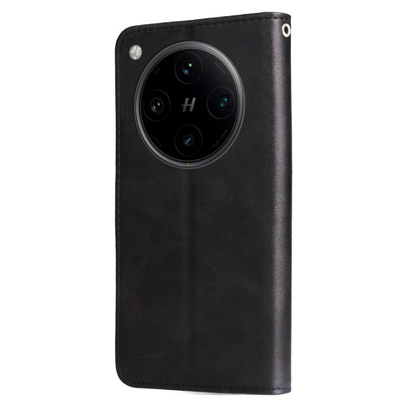 Leren Hoesje Voor Oppo Find X8 Pro Voorvak