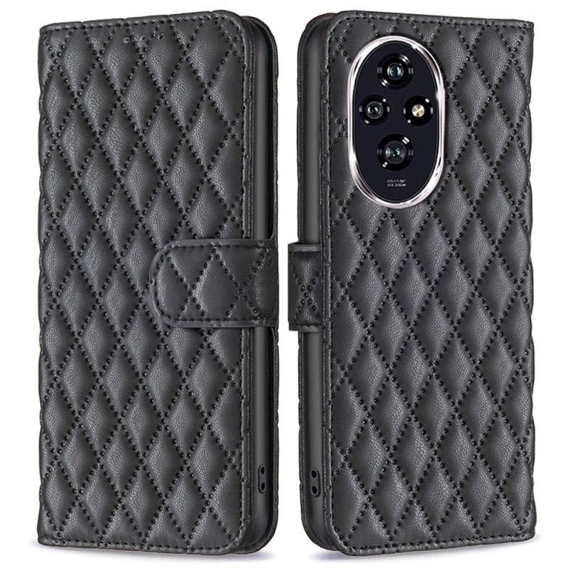 Flip Case Leren Honor 200 Gewatteerde Binfen Kleur