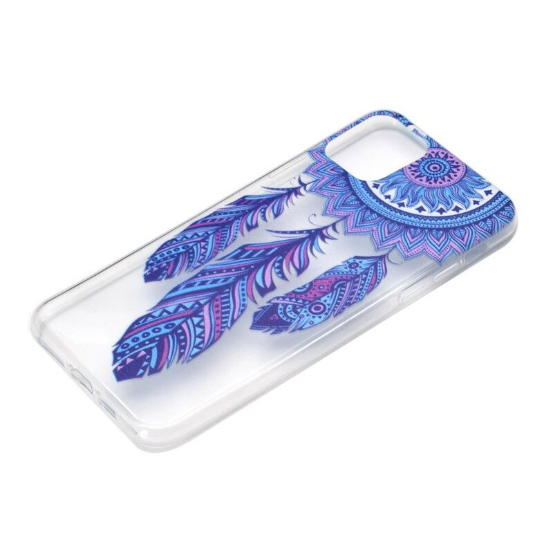 Case Hoesje iPhone 13 Telefoonhoesje Dromenvanger Blauwe Veren