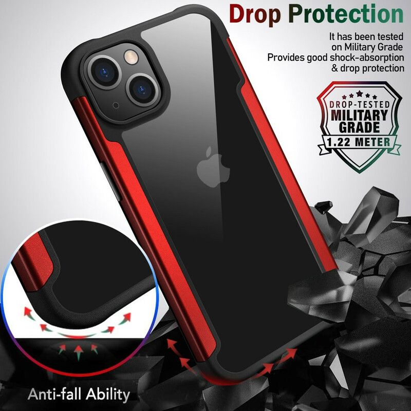 Cover Hoesje iPhone 13 Telefoonhoesje Doorzichtige Hybride Bumperranden