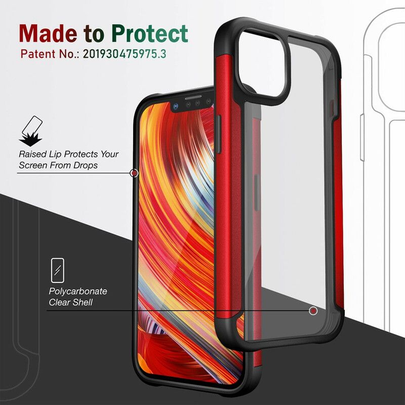 Cover Hoesje iPhone 13 Telefoonhoesje Doorzichtige Hybride Bumperranden