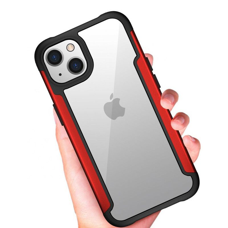 Cover Hoesje iPhone 13 Telefoonhoesje Doorzichtige Hybride Bumperranden