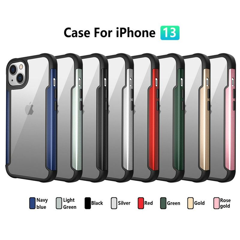 Cover Hoesje iPhone 13 Telefoonhoesje Doorzichtige Hybride Bumperranden