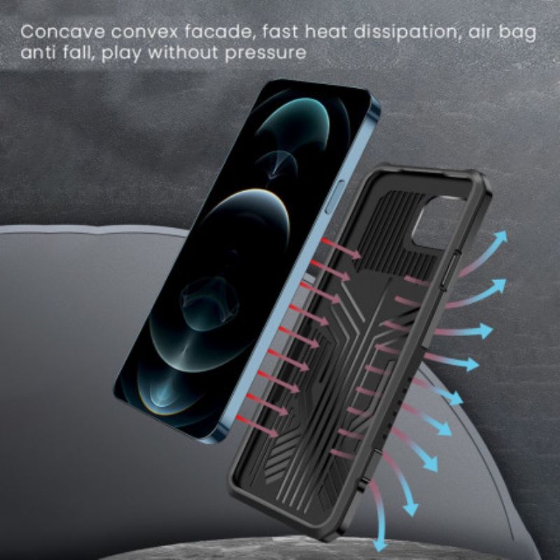 Cover Hoesje iPhone 13 Telefoonhoesje Warrior Met Verwijderbare Standaard