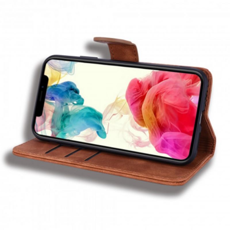 Flip Case Leren iPhone 13 Barokke Mandala